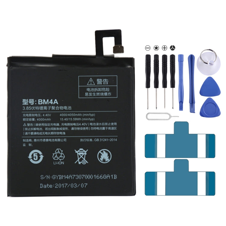 Batteria ai polimeri di litio BM4A 4000mAh per Xiaomi Redmi Pro, For Xiaomi Redmi Pro Batteria ai polimeri di litio BM4A 4000mAh per Xiaomi Redmi Pro, For Xiaomi Redmi Pro